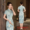 GX老上海复古旗袍2025春夏新款改良新中式年轻款中长款素雅国风旗袍 商品缩略图3