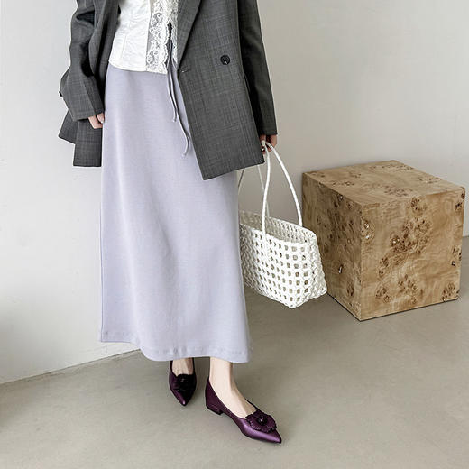 【预售5天】魅紫！淑女甜美新品丝绸羊皮真皮花朵浅口单鞋FDME&FD9117-1 商品图4