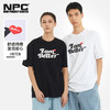 NPC潮牌纯棉字母爱心植绒印花圆领长袖T恤男舒适透气NP52TE08 商品缩略图0