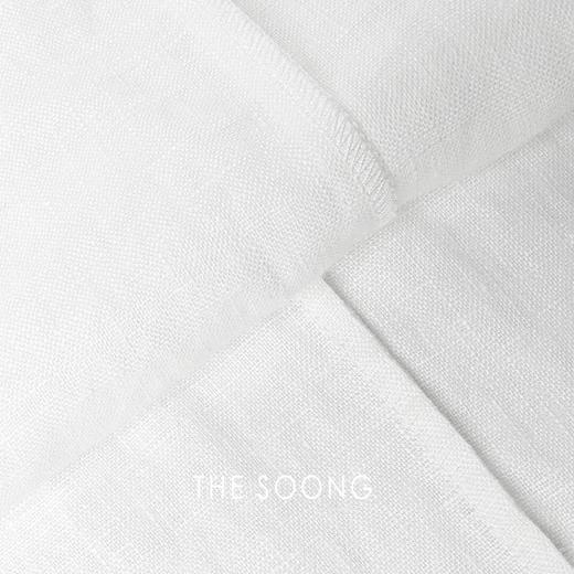 THESOONG"怀素美学"纯亚麻轻盈细腻肌理松弛感中长款衬衫裙HBQZ6871 商品图5