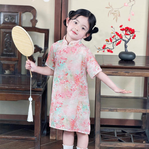 【39元/件】儿童天丝旗袍裙女童夏季古风旗袍裙子 商品图4