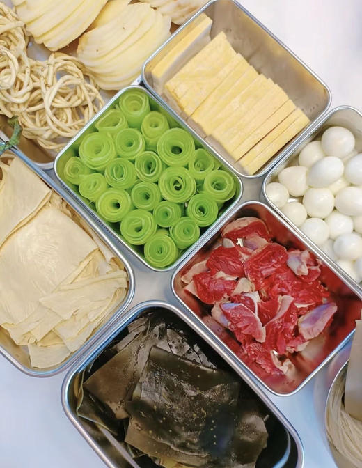 💰25.9到手三个带盖❗出口食品级❗❗【304不锈钢大号/小号方盆】家庭必备！可当保鲜盒、便当盒、水果盒，储存方便！！ 商品图1