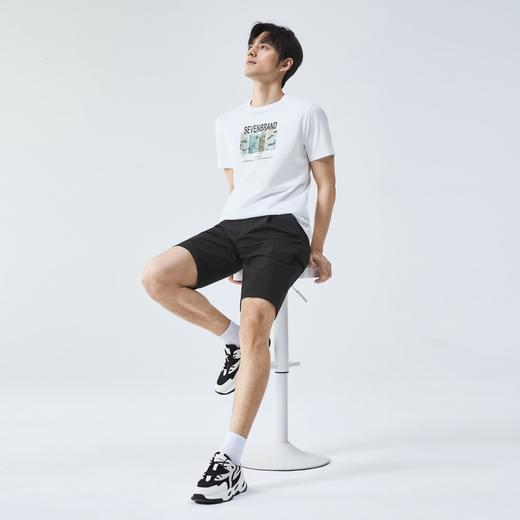 【国风图案T恤/凉感】柒牌7A抗菌短袖T恤男夏季新品印花圆领上衣 商品图3