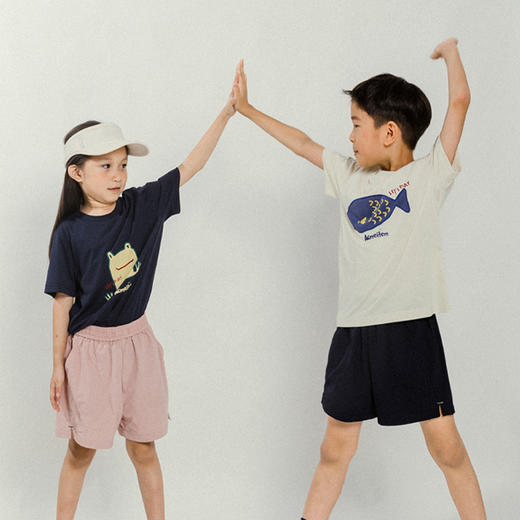 【童品会专属】#ACMEITEM爱棵米 户外亲子动物印花速干短袖T恤宽松抗UV上衣女士GAG2447007C GAG3447008C 商品图3