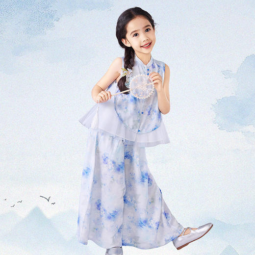 笛莎Deesha观山见女童套装2025夏季女童套装 商品图2