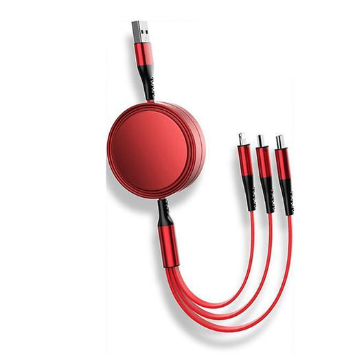 MiNEJONi伸缩一拖三数据线S12 商品图0