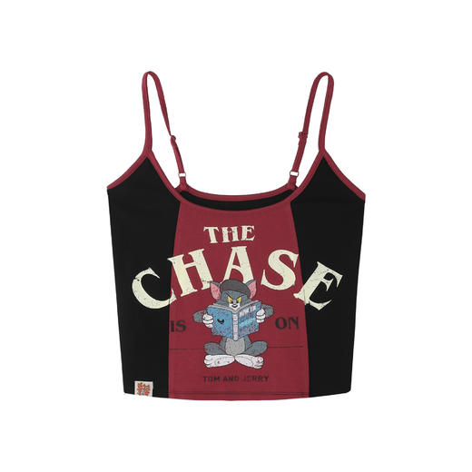 【张小婉同款 】猫和老鼠联名 BJHG不计后果复古撞色背心女夏外穿卡通甜妹吊带 商品图4