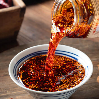 爱蜀味油泼辣子230gX2瓶 四川特产辣椒油 香辣拌菜熟油辣子 /粮油调味 /调味品 /调味油 商品图3