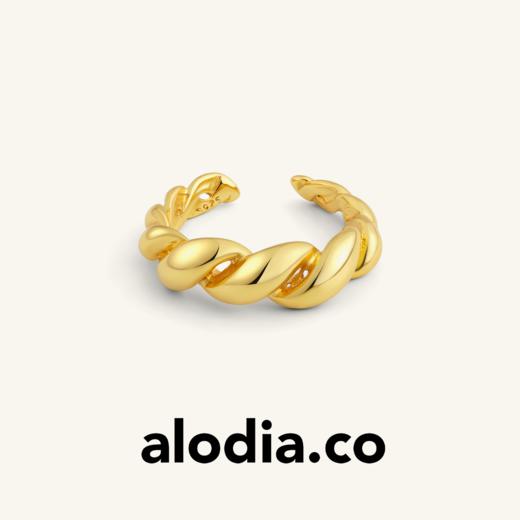 【E24012-g】alodia.co 王子璇同款缠绕耳钉戒指 925银针日常通勤百搭镂空柔美线条RJ136 商品图5