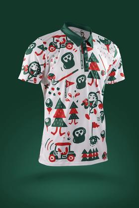 严素特别定制 快乐高尔夫 快干POLO衫 轻量透气快干速干短袖POLO