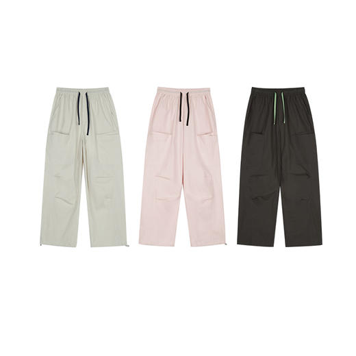 【出游季特惠】ACMEITEM爱棵米户外亲子休闲长裤撞色宽松棉感直筒裤子男女GAG3020366C 商品图4