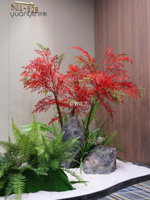 仿真花艺造景/假花造景/家居会所商业楼/生态景观场景布置/店铺绿植造景（具体价格咨询商家） 商品图2