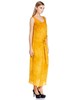 A1132242604 玛丝菲尔Marisfrolg 土黄色优雅抽褶荷叶边无袖连衣裙 商品缩略图2