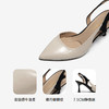 【静音系列】千百度细高跟时装凉鞋女包头通勤半凉鞋A25257753 商品缩略图3