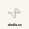 【Faye傅菁同款】alodia.co 品牌直发 心动戒指 开口可调节925银心电图素圈百搭 商品缩略图1