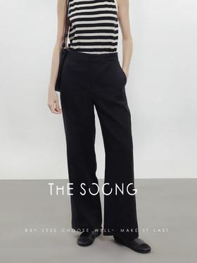 THESOONG|’麻界的进阶版’中腰100%甄选亚麻休闲裤HWKZ3999