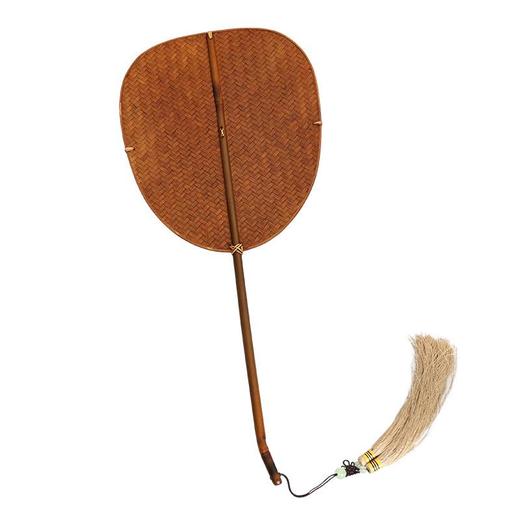 非遗2026定制手工竹编扇子中式复古清风竹编扇大漆麈尾团扇竹制加厚蒲扇青蓖扇 商品图4