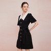 QF892斯尔丽25新款小香风系列撞色领合体修身通勤干练OL高级白领连衣裙 商品缩略图7