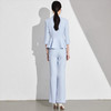 IWY/新款蓝色时尚干练职业套裤女荷叶边春秋西装阔腿裤套装1024CP06 商品缩略图4