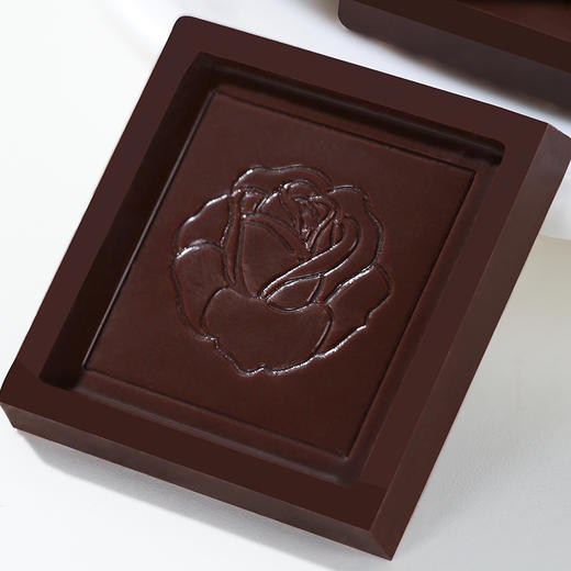 【玫瑰型薄片黑巧克力礼盒】 甘滋罗520玫瑰型可可脂薄片黑巧克力礼盒纯可可脂礼物 商品图2