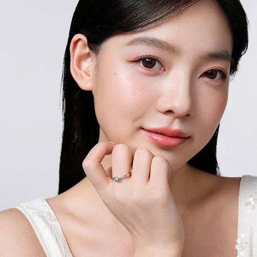 卡蒂罗/KADER 玫瑰物语情侣对戒 925银荆棘玫瑰热烈炽热开口可调节一对 浪漫氛围感恋爱必备配饰 女友520送女生 商品图1