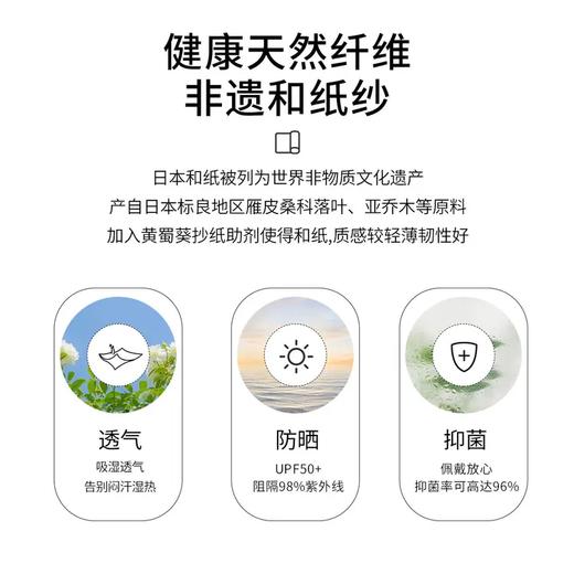紫宝合纸前翘简约防晒遮阳帽 商品图5