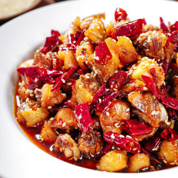 寇大香麻辣冷吃兔丁四川特产麻辣鲜香休闲零食追剧下饭菜150g*4 /粮油调味 /方便食品 /速食预制主食 商品图0