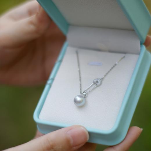 【源头直采精挑级别】古蝶海水珠真多麻系列珍珠项链/戒指 8-9mm近正圆强光微瑕 商品图1