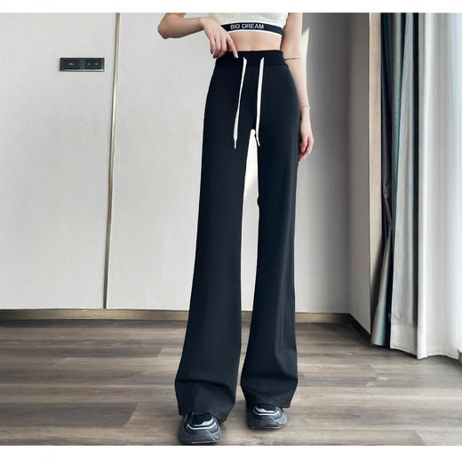 版型好绝‼️2025新款lulu风夏季冰丝凉凉裤冰感百搭喇叭裤瑜伽休闲显瘦防晒速干裤 商品图1