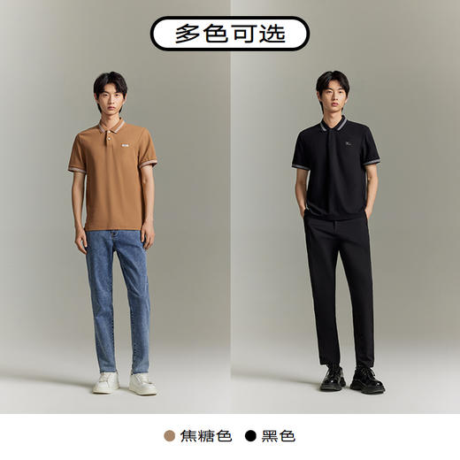 GXG男装 多色潮流绣花设计短袖POLO衫T恤 夏季热卖翻领T恤 商品图3