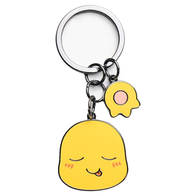 奶龙卡通金属钥匙扣挂件害羞款C