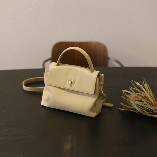 【预售3天】2025春夏新款柔软通勤包手提单肩复古简约大容量斜跨女包6130-D 商品图0
