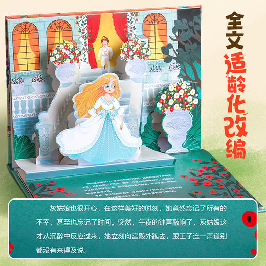 【3-8岁】【青葫芦】【礼盒装】格林童话/安徒生童话/一千零一夜/西游记/神话故事/经典故事/古代寓言/成语故事/伊索寓言3D立体剧场书 商品图4