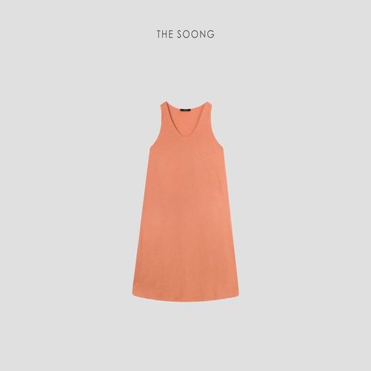 THESOONG"悦己松弛"极简铜氨亚麻亲肤舒适背心连衣裙HRQZ6815 商品图4