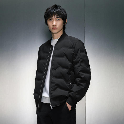 GXG男装 黑色棒球领短款羽绒服  冬季热卖羽绒服GEX1D2525894 商品图2