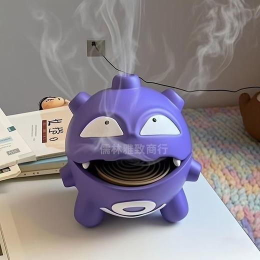 网红创意宝可梦精灵卡通瓦斯弹香炉蚊香盘托 摆件抽象创意收纳盒 商品图2