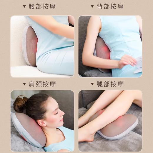 最右ZYOO腰部按摩仪 背部按摩器颈椎腰椎热敷家用车载多功能靠垫x 商品图1
