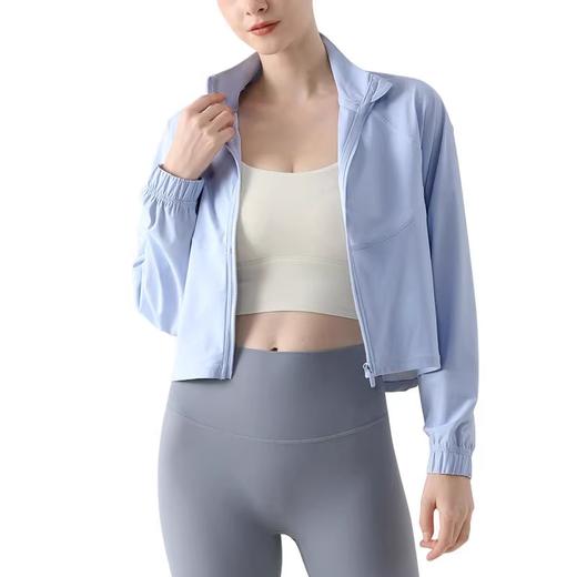 跃牌【轻匀系列】SC夏季凉感长袖防晒衣宽松骑行外套拉链跑步运动上衣WT1326 商品图4