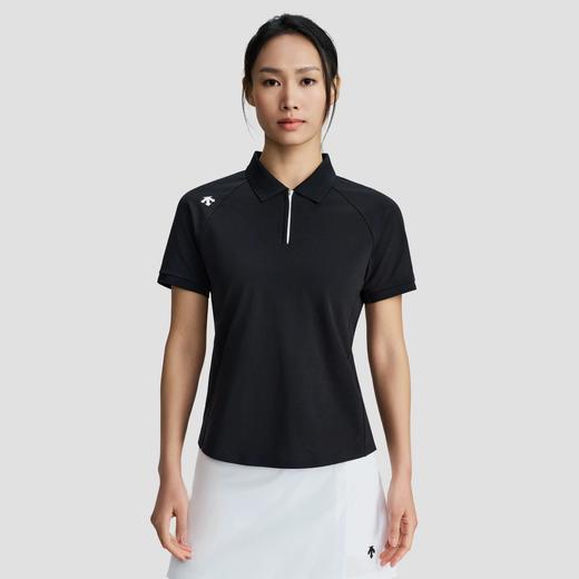 点此购买 迪桑特夏季女士四色半拉链短袖polo衫 HGN 317605 商品图10