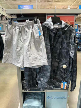 🔥💰699/套🇺🇸👨🏻哥伦比亚男士运动套装‼️连帽防晒皮肤衣➕速干超舒爽男士短裤，💢春秋防风挡雨 夏日可以遮阳！实用性非常强 40UPF☀️