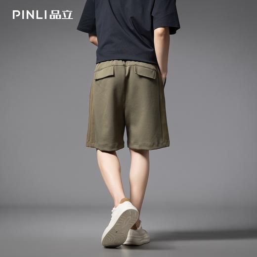 PINLI品立2025夏季新款男士宽松运动直筒短裤潮牌休闲百搭五分裤GD252117401 商品图3
