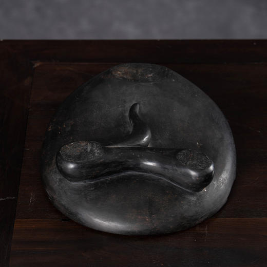 清	荷叶纹蝉形歙砚 商品图4