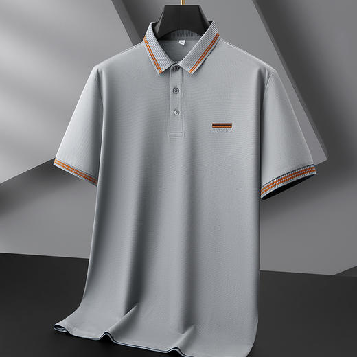 【双股丝光棉】【DPF】大依优型大码短袖POLO衫莱赛尔棉半袖t恤男士加大码夏装保罗上衣肥佬商务休闲 商品图5