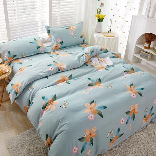 悠梦嘉居臻享活性澳棉四件套活性印染磨毛布印花套件双人四件套1.5/1.8床通用 商品图0