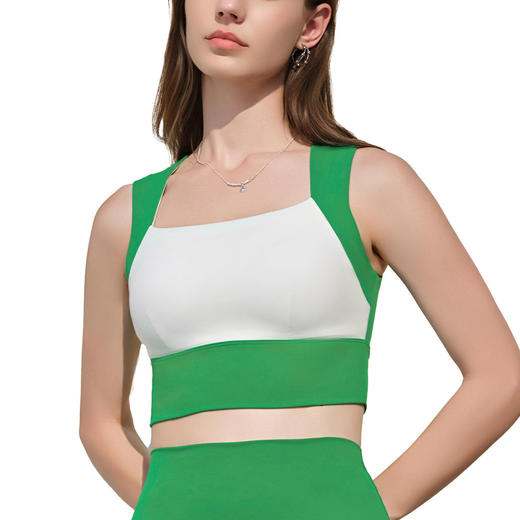 跃牌【安琪拉系列】新款宽肩带运动内衣防震固定胸垫透气百搭无袖瑜伽背心WX-5077 商品图4