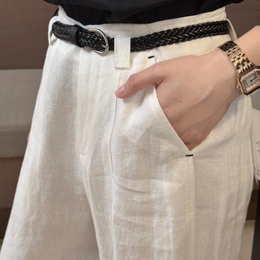 【预售7天】良木礼亚麻中裤（84537） 商品图1