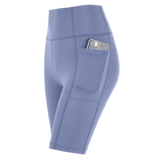 悠妍瑜伽中裤ZK25208 定制超细面料运动五分裤带口袋 商品图9