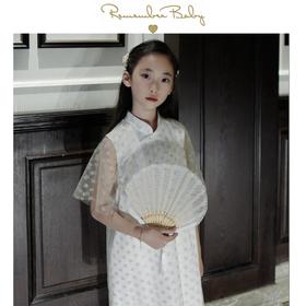 现货 / 鎏金浮梦 | 璀璨闪金蕾丝小旗袍 日本进口面料制 天然淡水珍珠扣 亲子款