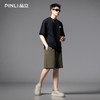 PINLI品立2025夏季新款男士宽松运动直筒短裤潮牌休闲百搭五分裤GD252117401 商品缩略图2