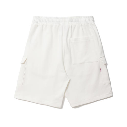 U17 弹力腰围侧贴袋短裤 白色 商品图1